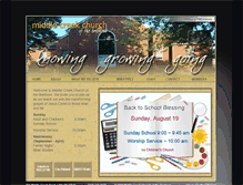 Tablet Screenshot of middlecreekchurch.net